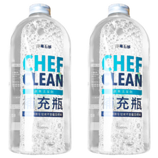 CHEF CLEAN 淨毒五郎 蔬果清潔劑補充罐 ECOCERT認證 植物性原料 食品洗劑等級 奶瓶可用 醫師推薦, 1L, 2瓶