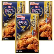 日清製粉 最高金賞炸雞粉 香蒜椒鹽, 100g, 3包