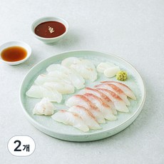 노량진수산시장 중도매인 90번 광어 숭어회 (냉장), 200g, 2개