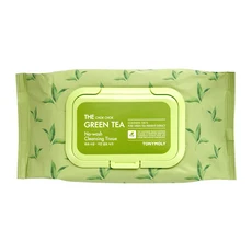 TONYMOLY The Chok Chok 綠茶免沖洗卸妝濕紙巾, 1入, 1包