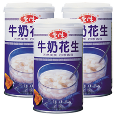 愛之味 牛奶花生, 340g, 3罐