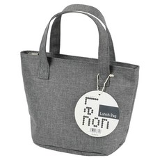 Pearl Life 珍珠金屬 條紋餐袋 Lennon Lunch Bag D-6710, 1個, 灰色