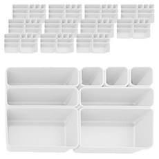 아리코 조립식 다용도 서랍정리함, 화이트, 12세트