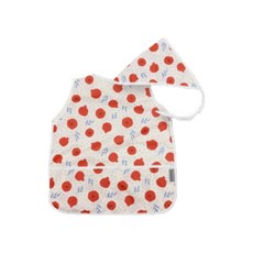 BEBE CHOUETTE 幼兒圖案一體式無袖畫畫衣 + 頭巾套組, 石榴