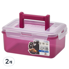 코멕스 김치통 마젠타, 2L, 2개