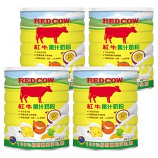 RED COW 紅牛 果汁奶粉 紐西蘭純淨乳源 無添加奶精、色素、人工甜味劑, 1kg, 4罐
