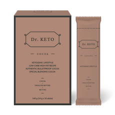 Dr.KETO 防彈可可, 14g, 10條, 1盒