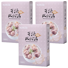 KiKi 食品雜貨 芋頭炊粉湯, 特選檳心芋頭 古早味新竹在地炊粉, 500g, 3盒