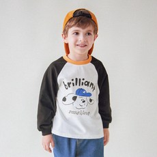 월튼키즈 아동용 브릴리언트 라글란 티셔츠