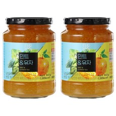 CHOLOCWON 薄荷柚子茶沖泡果醬, 560g, 1罐, 2罐