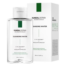 KUNDAL 昆黛爾 Derma系列 積雪草pH平衡舒緩卸妝水, 500ml, 1瓶