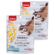 PetBest 丸福【綜合水果】Ca+棉花糖 寵物零食 迷你棉花糖 2入, 45g