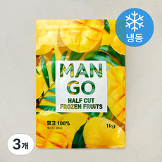 TSFOOD 망고 하프컷 (냉동), 3개, 1kg