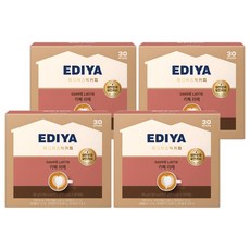 이디야 카페 라떼, 15g, 30개입, 4개