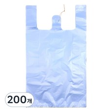 월드크린 손잡이 비닐봉투 하늘, 5L, 200개