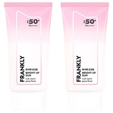 프랭클리 화사해 선크림 톤업 커버 선 SPF50+ PA++++, 2개, 50ml