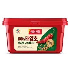 해찬들 100% 우리쌀 태양초 고추장, 2.4kg, 1개