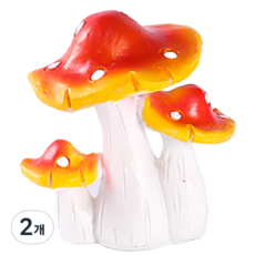 Black Tree 蘑菇迷你公仔 紅色, 2個