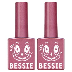 BESSIE Joyful Summer 凝膠指甲油, GL16 森巴紅, 11ml, 2個
