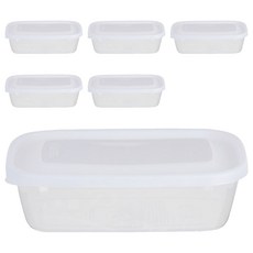 NAKAYA 長形保鮮盒 17.8 x 11.1 x 5.1cm, 6 個容器 + 6 個蓋子, 6個
