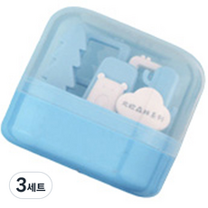 더리빙 유아용 손톱깎이 트리 세트, 블루, 3세트