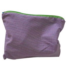 cleanis 便攜式格紋收納包, 紫色, 1個