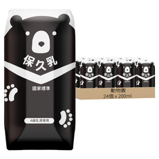 動物園 生乳保久乳 成分無調整, 24個裝, 200ml