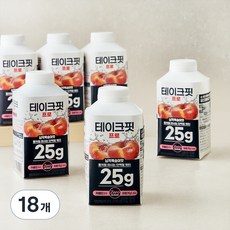 남양유업 테이크핏 프로 납작복숭아맛, 500ml, 18개
