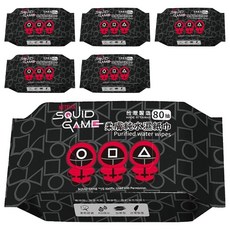 KOgi 宏瑋 魷魚遊戲濕紙巾 站立小人 獨立包裝 外出必備, 1入, 6包