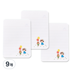 아르디움 헬로 코코 메모패드, 혼합색상, 9개, 76매