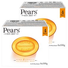 페어스 퓨어 앤 젠틀 위드 내추럴 오일 비누, 100g, 8개입