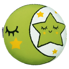 DPillow 星星月亮抱枕 PW100021, 檸檬綠