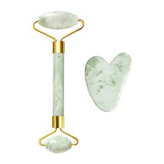 Yeer 葉兒家 玉石滾輪按摩 臉部按摩, 白甲玉, 1組