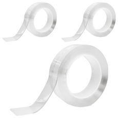 Pyeon Store 防滑凝膠型巨型雙面膠帶 3cm x 3m, 3個, 透明