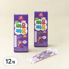 서울우유 짜먹는 요구르트 짜요짜요 포도, 40g, 6개입, 12개