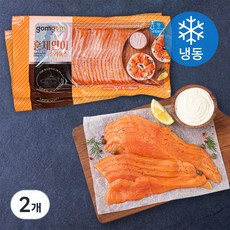 곰곰 훈제 연어 슬라이스 (냉동), 500g, 2개