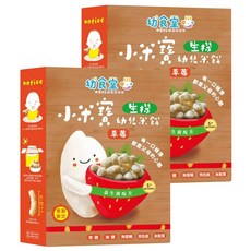 CHILDHOOD 幼幼食堂 小米寶幼兒米餅 5個月以上寶寶食用 無添加, 草莓, 20g, 2盒