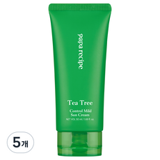 파파레서피 티트리 컨트롤 마일드 선 크림 SPF50+ PA++++, 50ml, 5개
