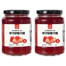 초록원 무가당 딸기잼, 480g, 2개
