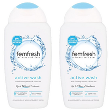 femfresh 芳芯 Active Wash女性私密清潔露, 250ml, 2入