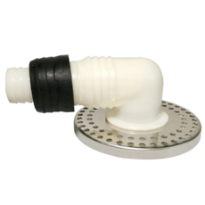 生活King 洗衣機兩用排水孔蓋 適用30/35/40mm口徑使用 不鏽鋼材質 排水過濾, 排水孔蓋 直徑7.5cm L接管8.5 x 5cm, 圓型, 1個