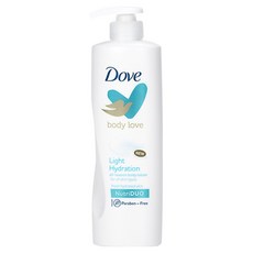 Dove 多芬 Body Love系列 清爽高保濕身體乳液 400ml, 適合所有膚質, 不含防腐劑, 1件