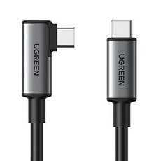 UGREEN 綠聯 US551 USB 3.2 Gen 1 5Gbps VR專用 90度彎頭 Type-C to C 傳輸線, 黑色, 1個, 5m