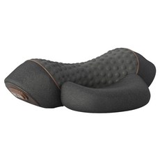 COSSEAL 震動按摩恆溫熱敷升降氣囊護頸椎枕 經典灰