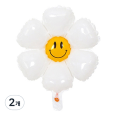 Second Best 簡潔派對氣球 微笑 大 100 x 97 cm, 2個, 白色