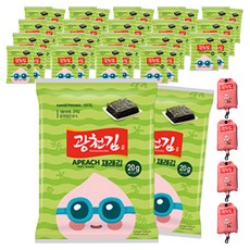 광천김 카카오프렌즈 재래전장김 20g x 10p + 장바구니 랜덤발송, 40개