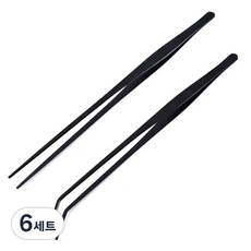 OON 스테인레스 롱 핀셋 30cm, 6세트
