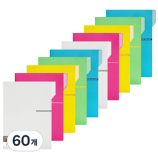 ECO Chungwoon 彩色索引文件夾 A4, 隨機出貨, 60個