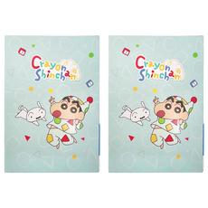 蠟筆小新 26孔夾 27.4 x 20.2 x 2.7cm, 藍色 睡衣 硬殼封面, 2個