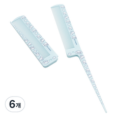 三麗鷗明星 摺疊尖尾梳, 6個, 大耳狗喜拿 粉彩藍